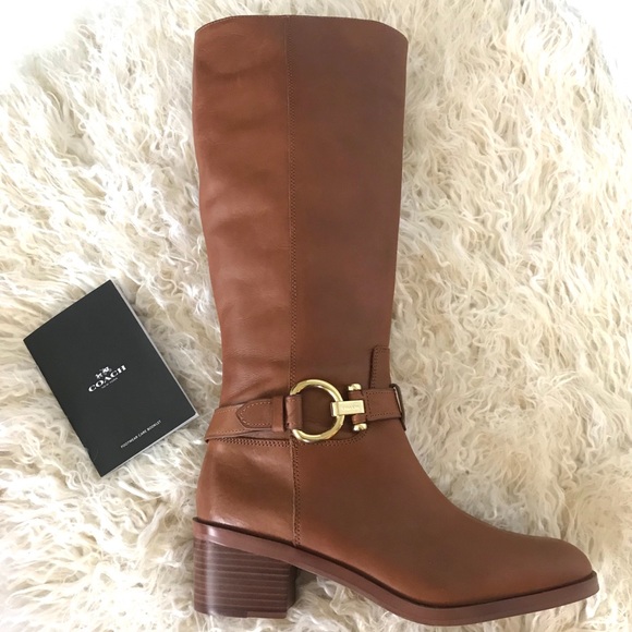 NEW Coach Carolina Knee High Riding Boot - Picture 2 of 8